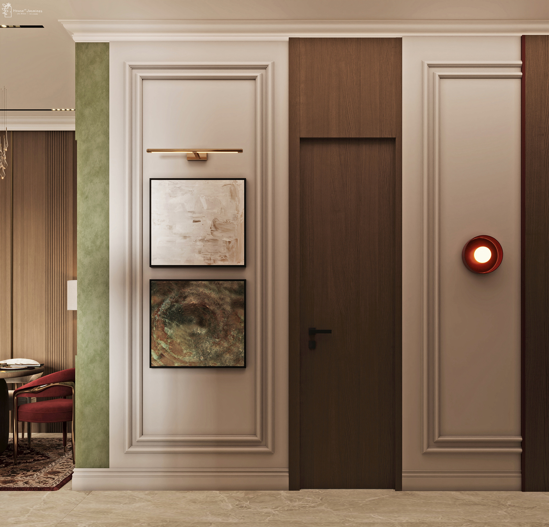 CRIMSON & GOLD: Eclectic Luxury Living-36