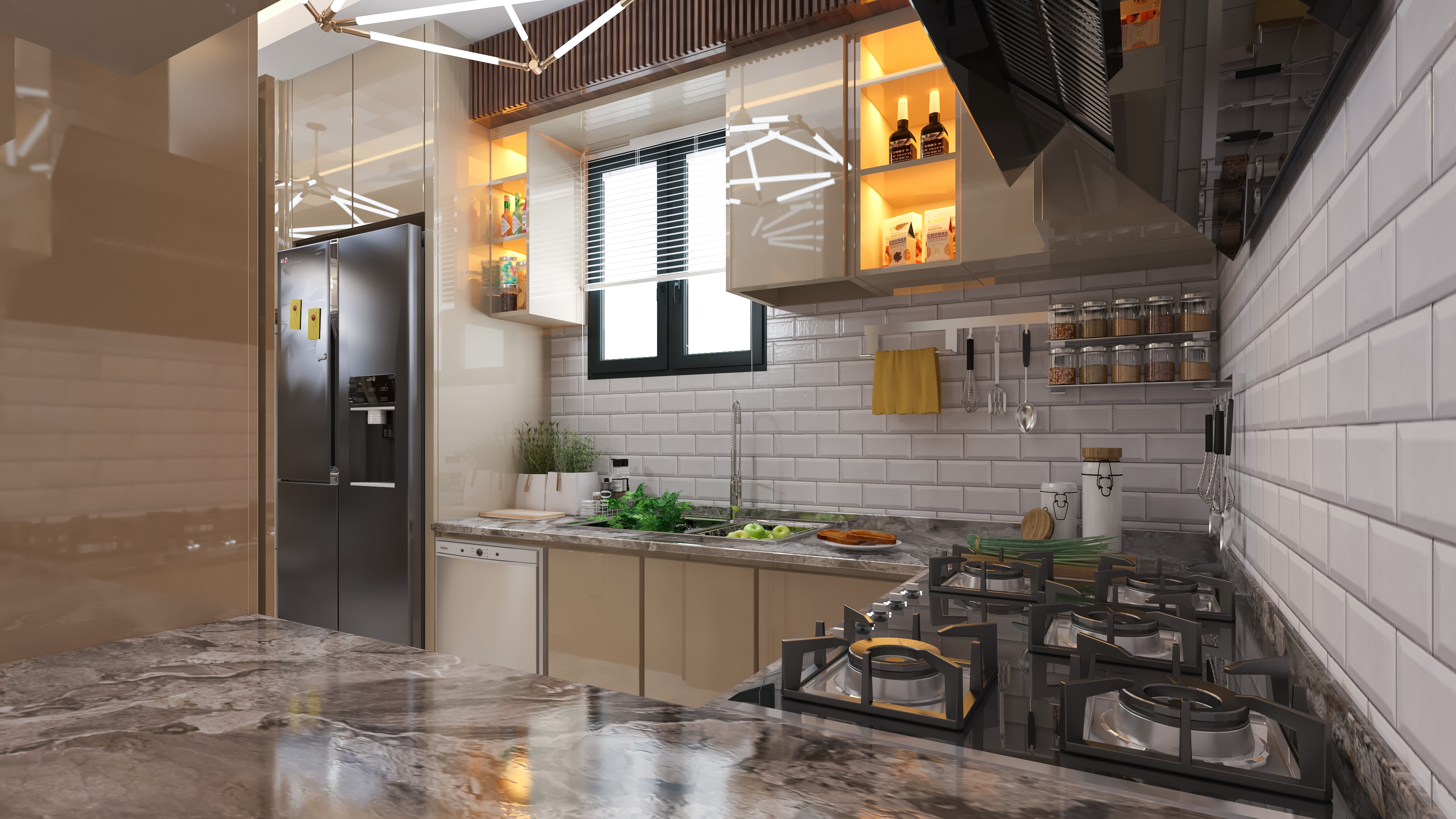 living room with open kitchen-18