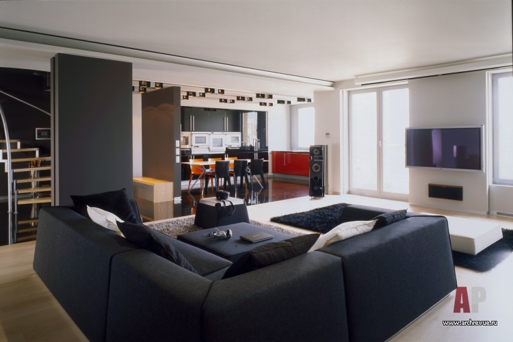 极简风格带泳池的顶层公寓室内设计丨Вишнепольская Юлия,Карцев Андрей等-10