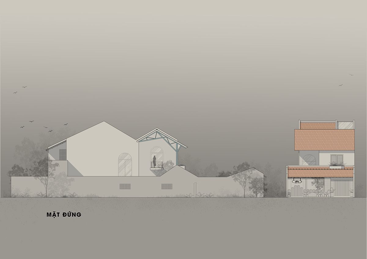 越南 Song Hinh 住宅 | 融合室外景观与室内设计的现代家庭住宅-46