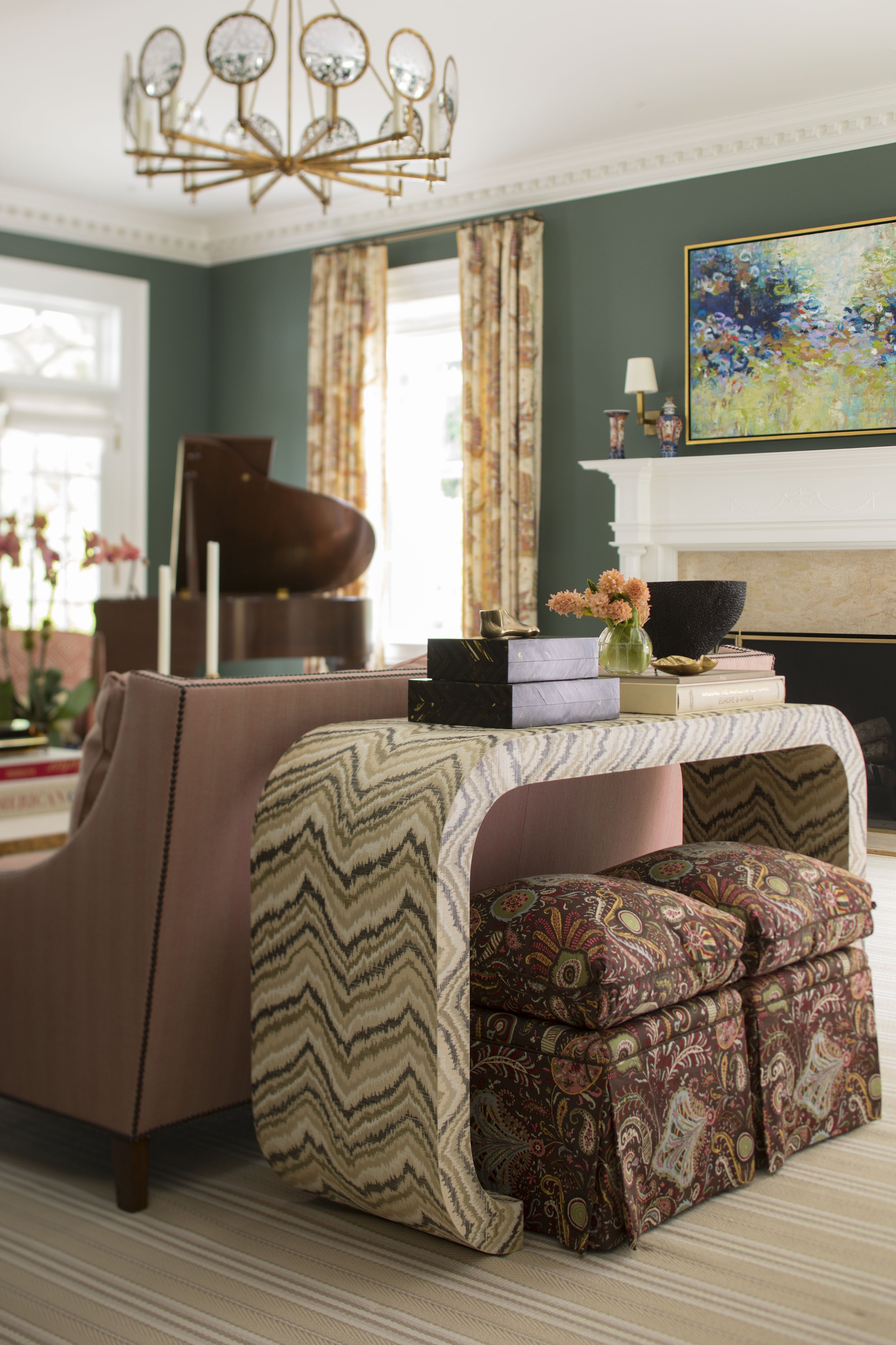 格林威治乔治王时代风格建筑（注：Greenwich是格林威治；Georgian常见指乔治王时代风格的建筑、艺术风格等，这里结合通常搭配逻辑，较合理推测为格林威治的乔治王时代风格建筑，但因缺乏更多语境，该翻译供参考） 丨Kathleen Walsh Interiors（KWI）-56