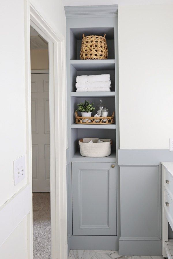 Stylish Ways To Take Full Advantage Of Your Laundry Shelves-3