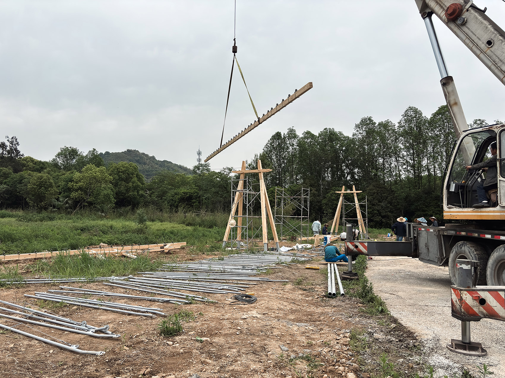 展翅  户外临时装置设计丨中国湖州丨借光实践建筑设计工作室-34