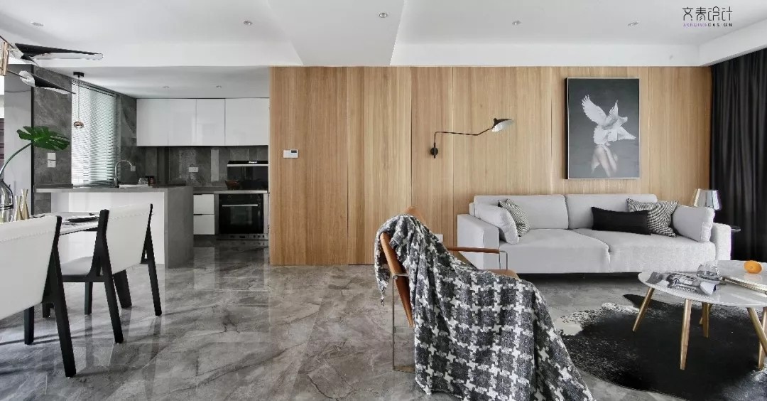 《朋友》140㎡轻奢现代住宅 文青设计-0