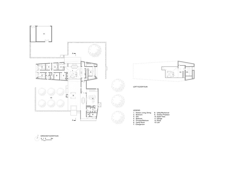 加拿大 Compass House 周末之家，白色橡木与雪松营造温暖室内空间-17