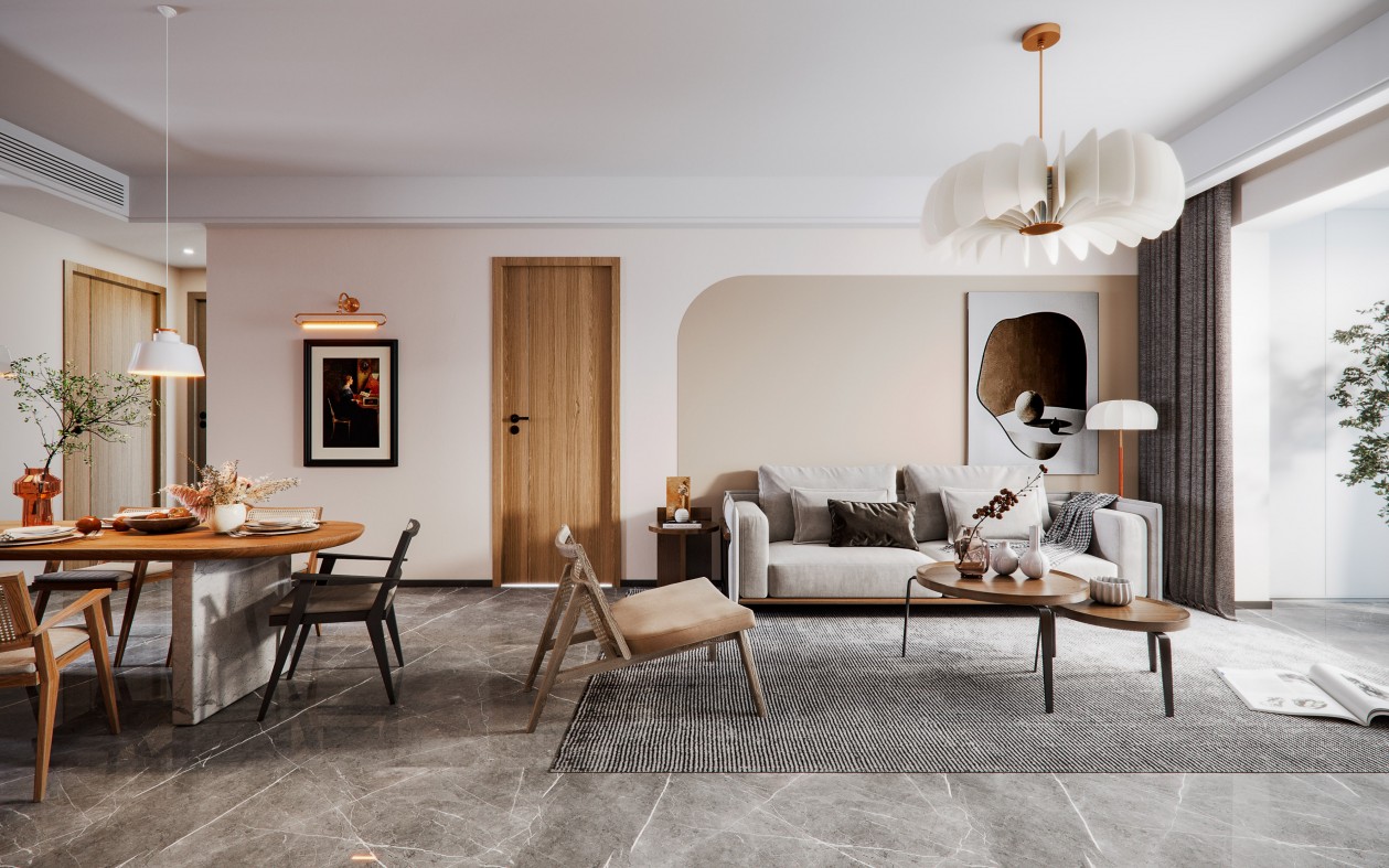 MY-Design 原木风 用简约暖色的材质润化空间的疏离感-2