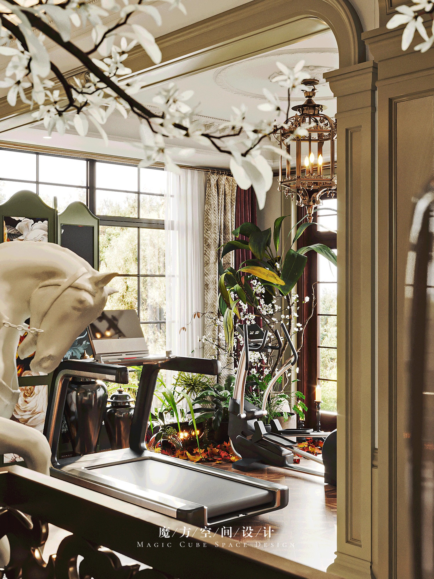 山东•美式复古住宅设计项目丨中国山东丨魔方空间设计-26