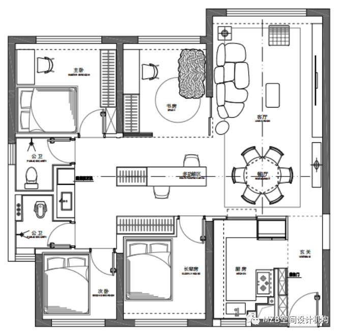 建发央著 120m² 现代风家居设计丨MZB 空间设计机构-11