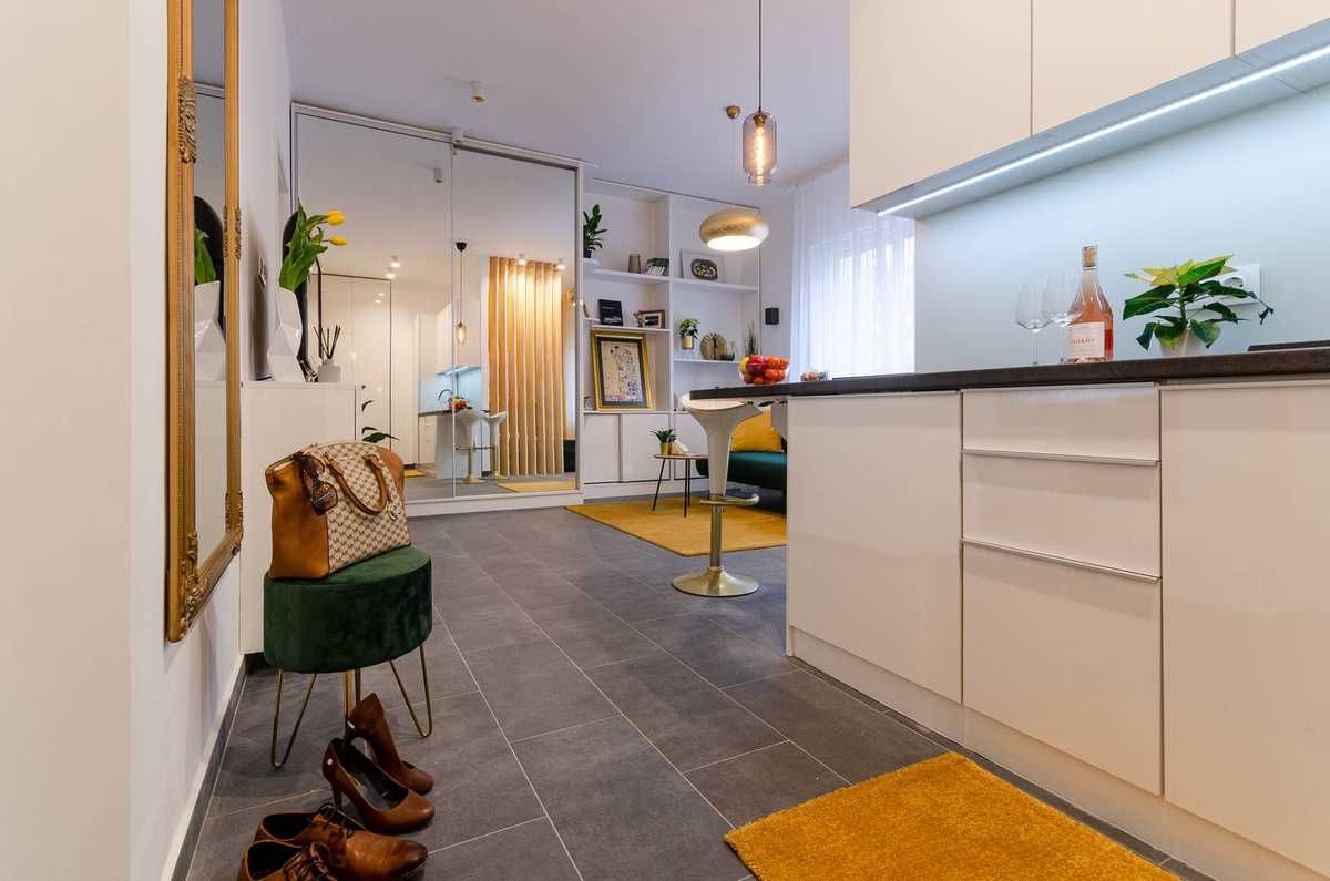 Квартиры студии в современном стиле, 5 проектов - Фото интерьеров-131