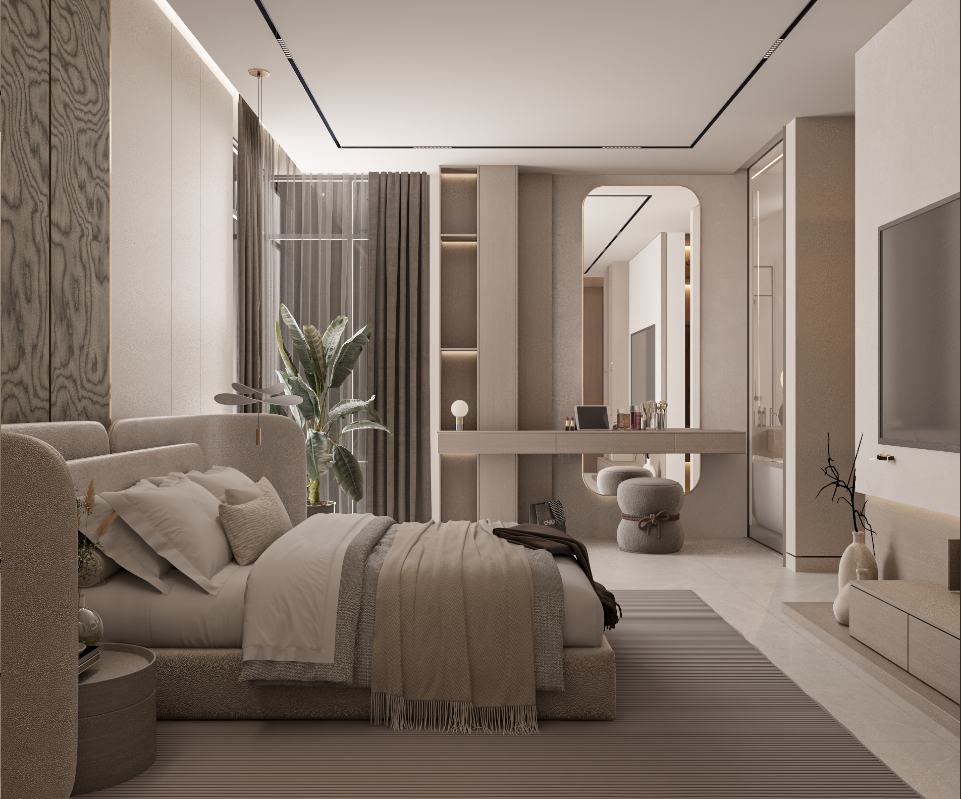 modern master bedroom &toilet-3