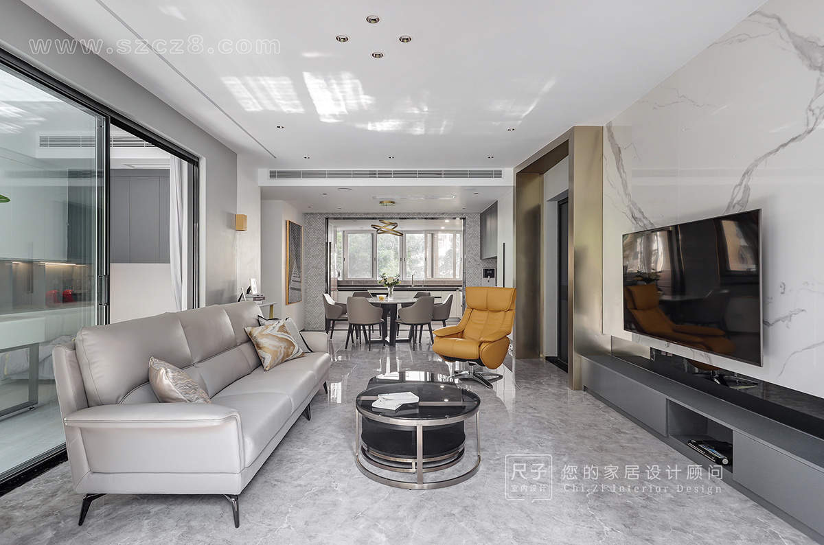 深圳观海台 140 平米现代轻奢风,生活因光影斑驳而精彩-10
