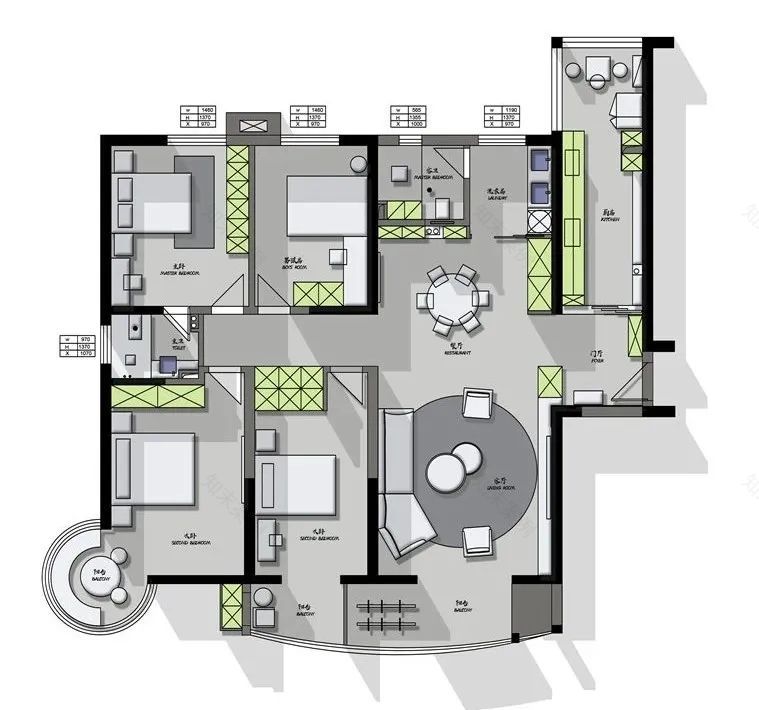 玉泉苑新中式别墅设计丨中国咸阳丨青马别墅空间设计-33