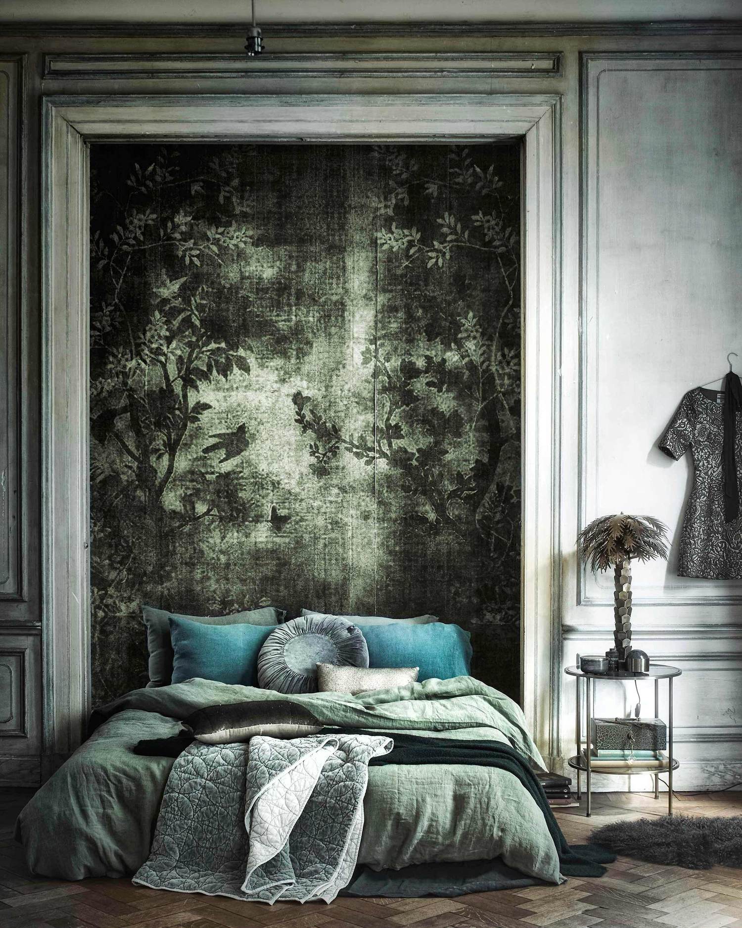 新古典蓝调圣诞宅，复古装饰主义风格-17