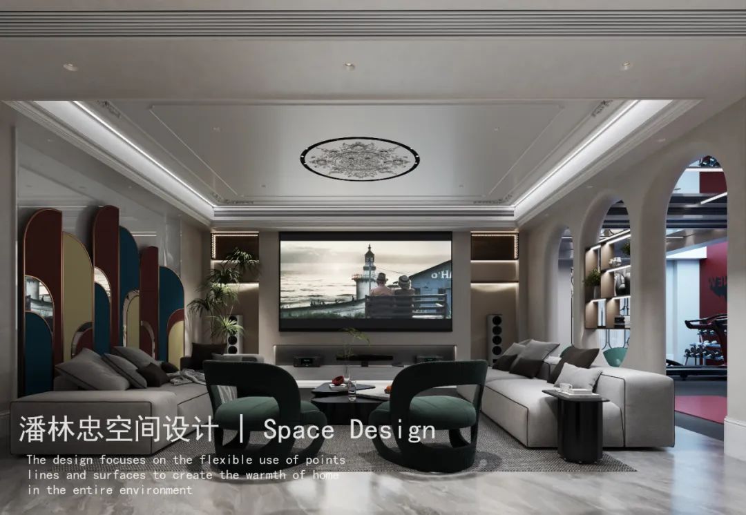 湖州中央府邸现代美式别墅设计丨中国湖州丨潘林忠空间设计-5