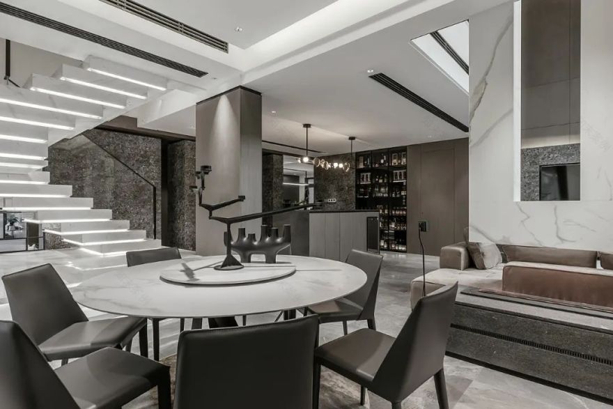 苏州 400㎡暖灰大宅丨中国苏州丨杰 ME 空间设计-26