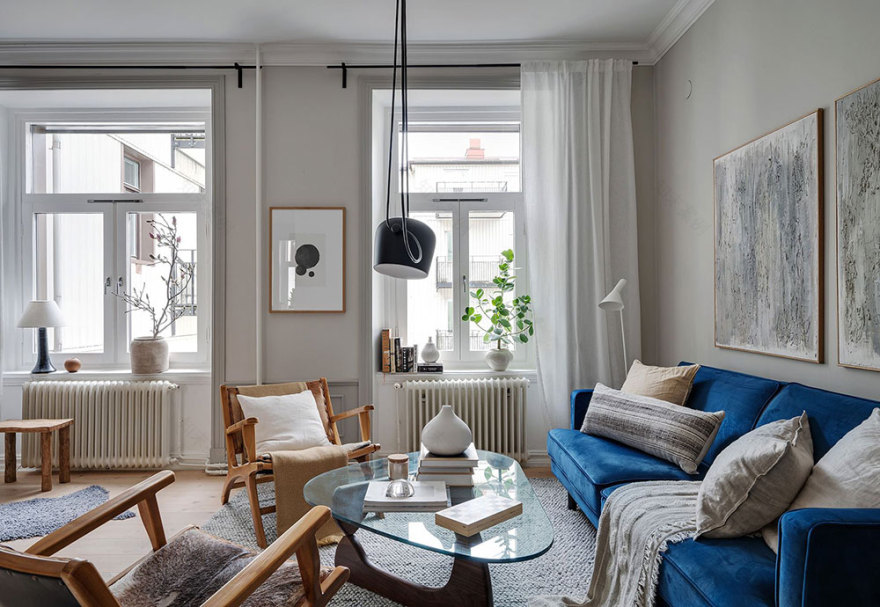 瑞典 69 平米非标准空间公寓设计-4