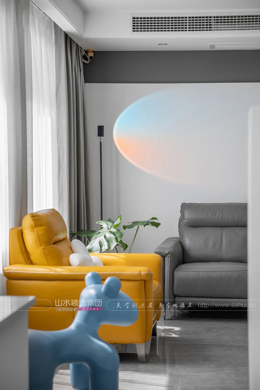 悦湖山院现代家居设计丨洪尧-1