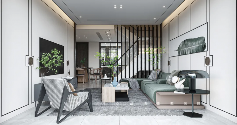 别墅装修 · 290㎡现代中式风格案例赏析-7