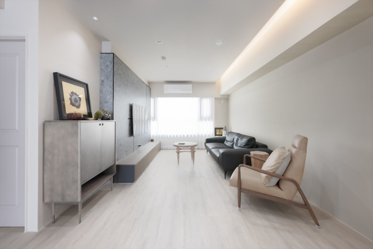 藝術大街  20年老屋翻新簡約明亮丨藝瓦高雄室內空間設計-2