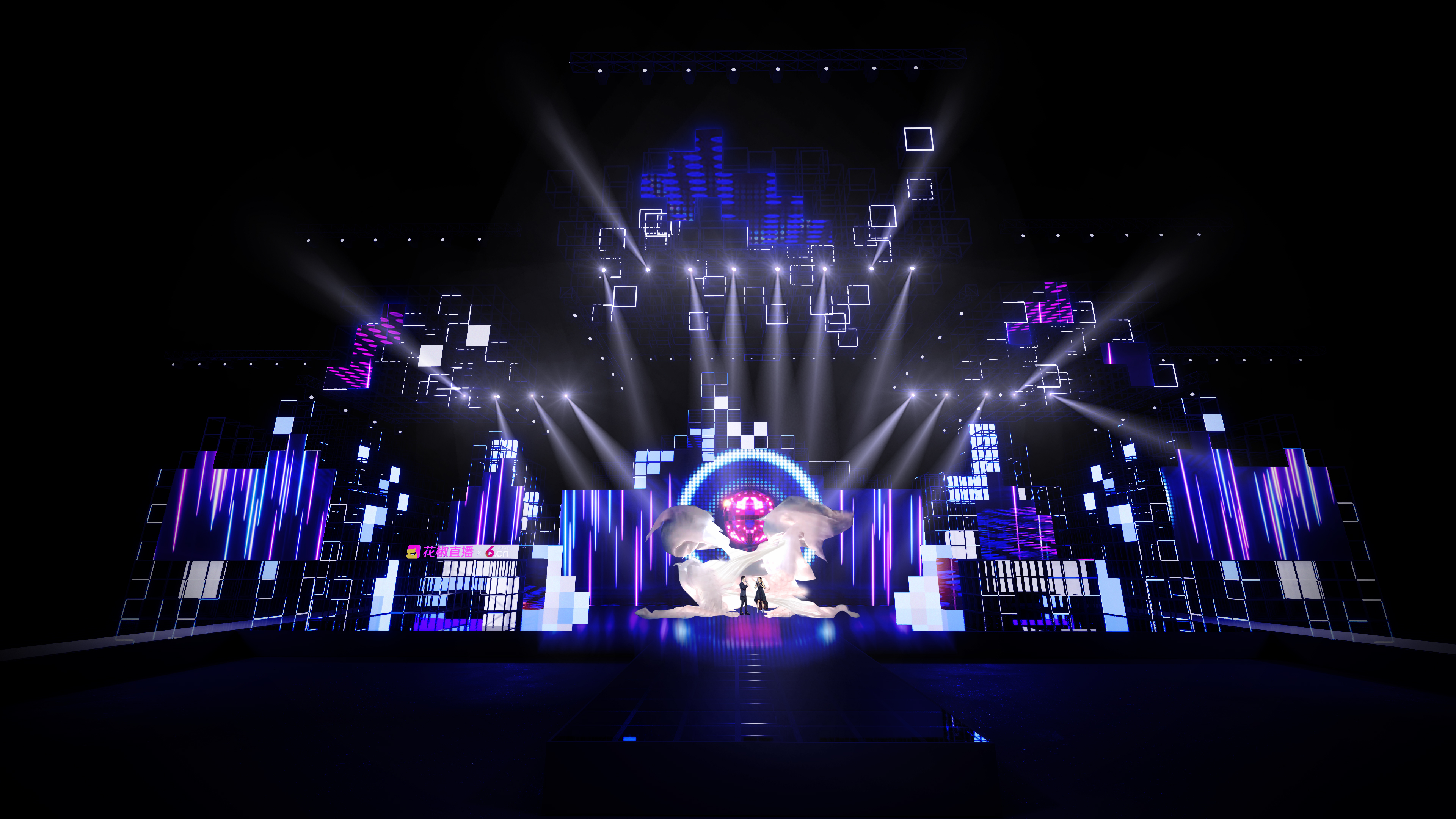 花椒2022 花房之夜年度盛典舞台设计-46