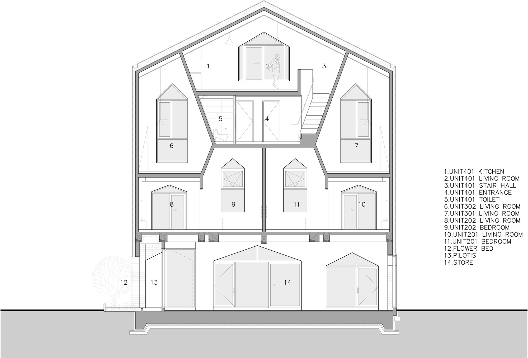 韩国Gablepack住宅楼丨AND-40