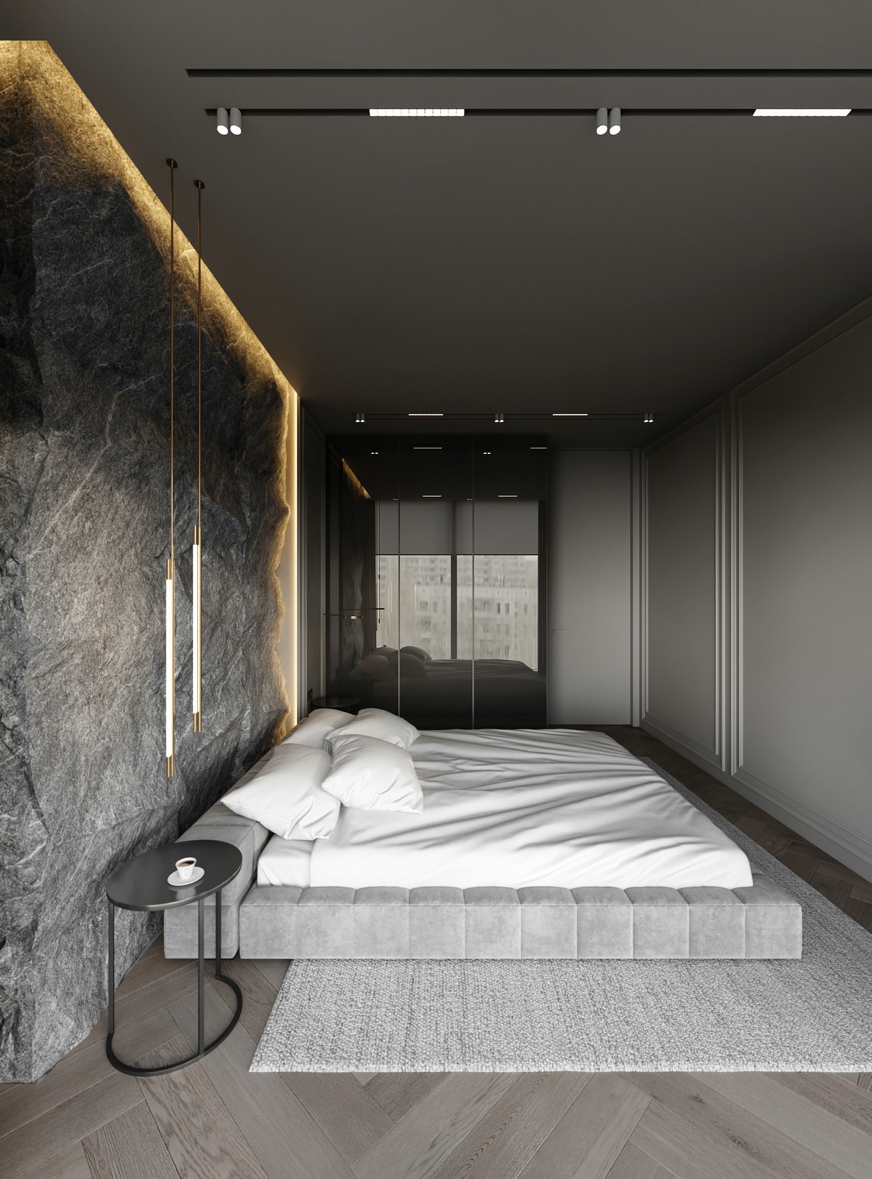 乌克兰高级灰色系公寓设计 超有范儿！-21