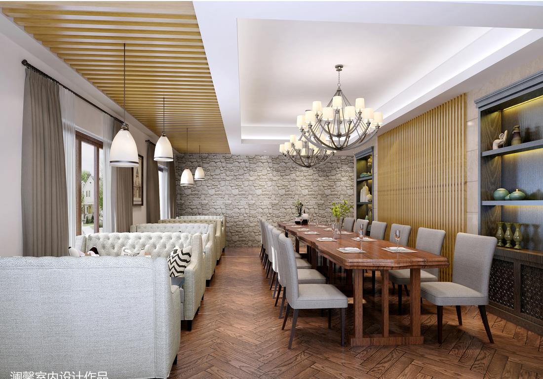 莫干山度假酒店现代美式风格设计-4