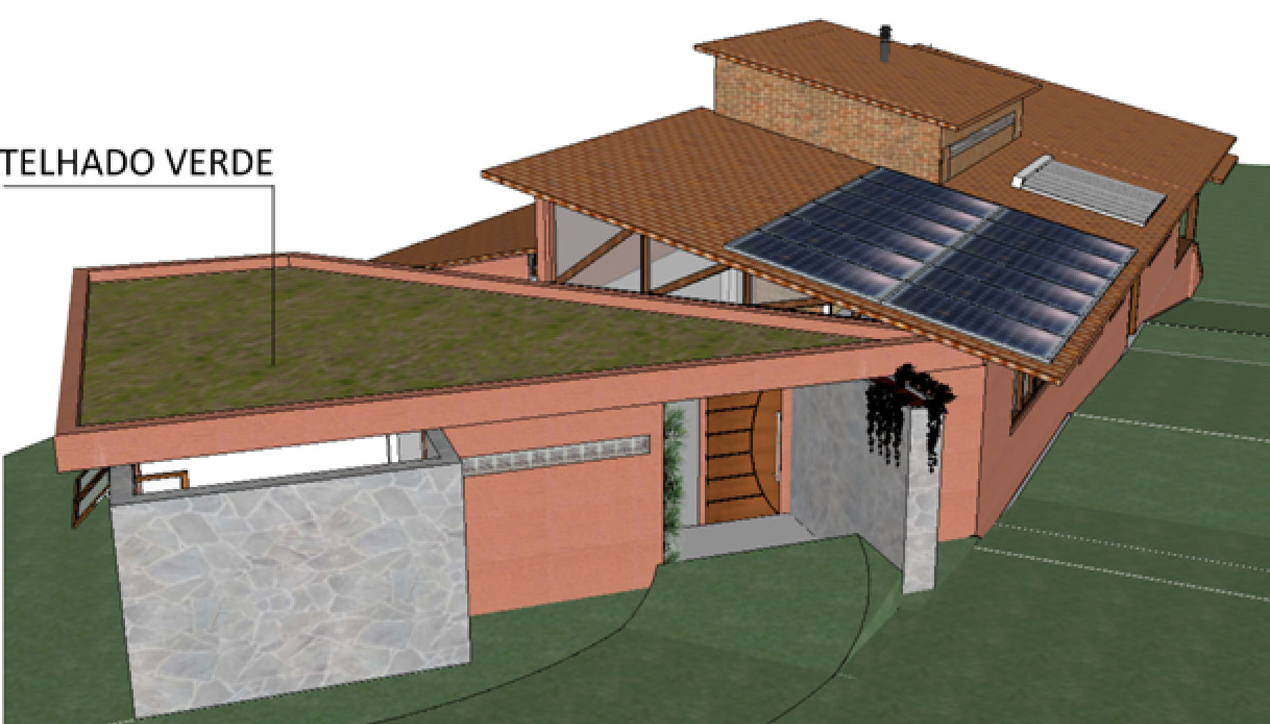 Projeto de Arquitetura de casa Sustententável em Brasília-35