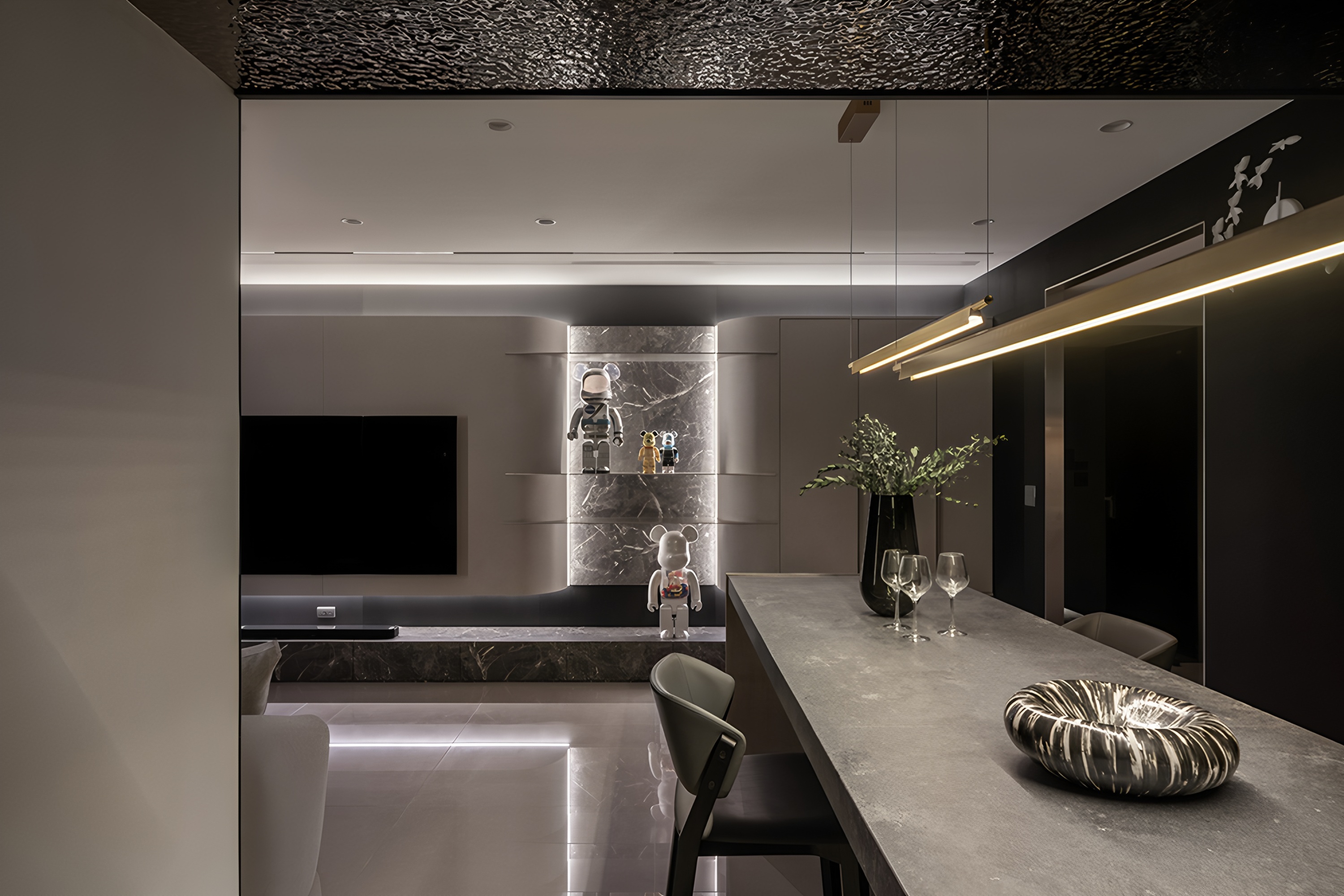 台南33坪灰韵蕴藏金属光住宅设计丨中国台南丨乔治黑羊设计-4