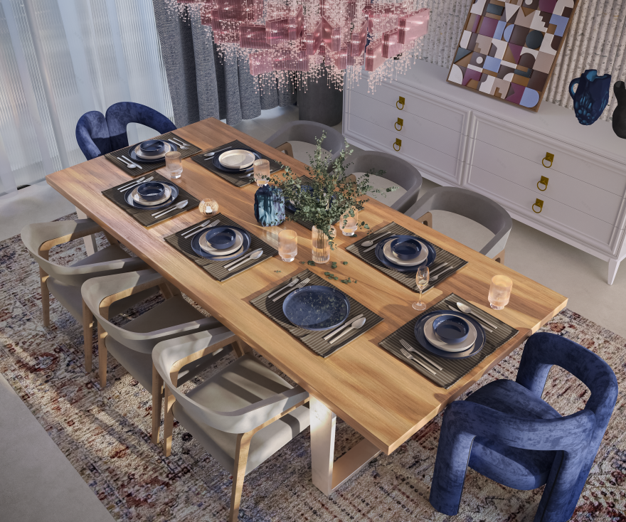 Villa Entrance Corridor & Dining Area-10