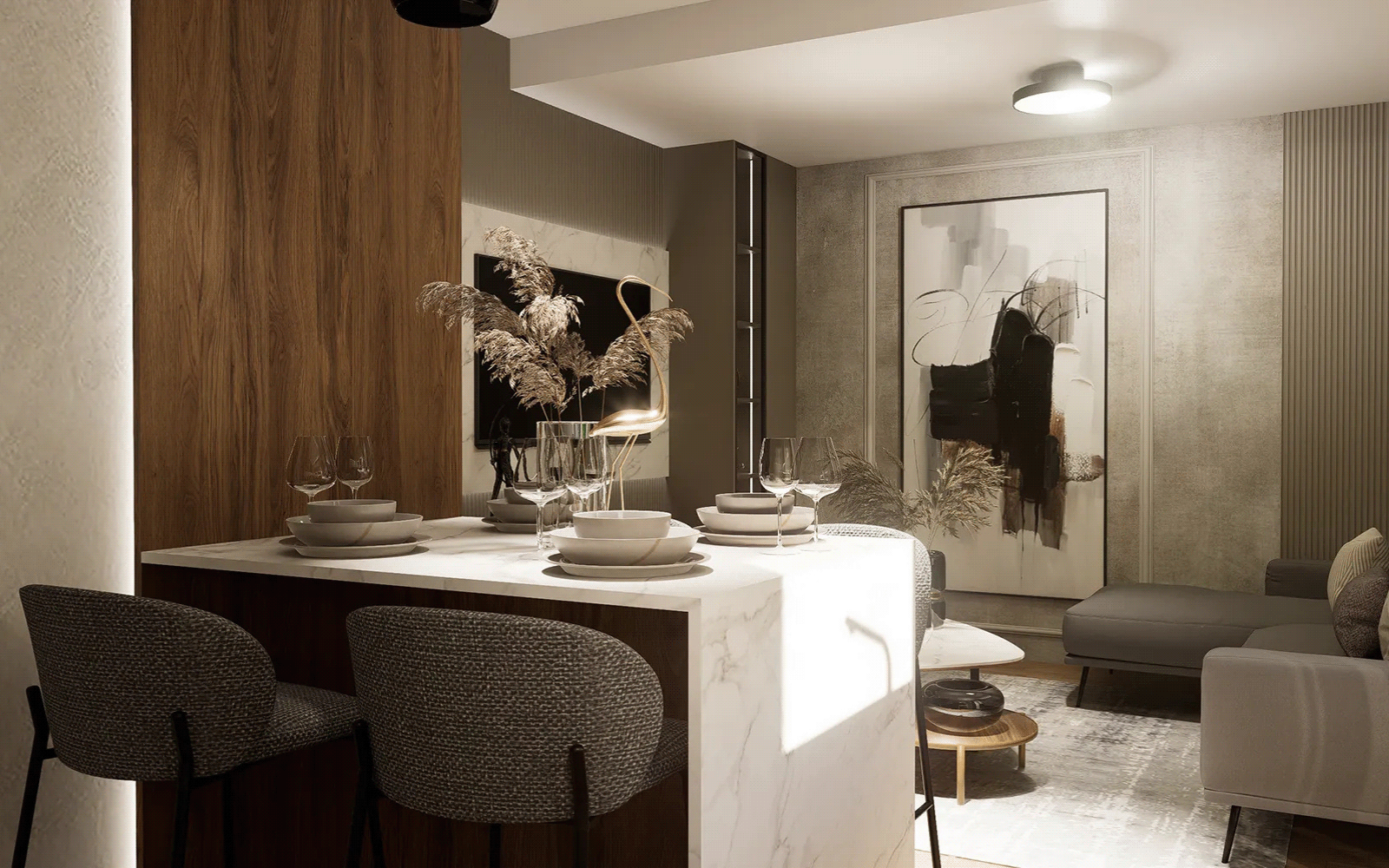 静谧奢华室内设计丨克罗地亚萨格勒布丨M1st Design-18