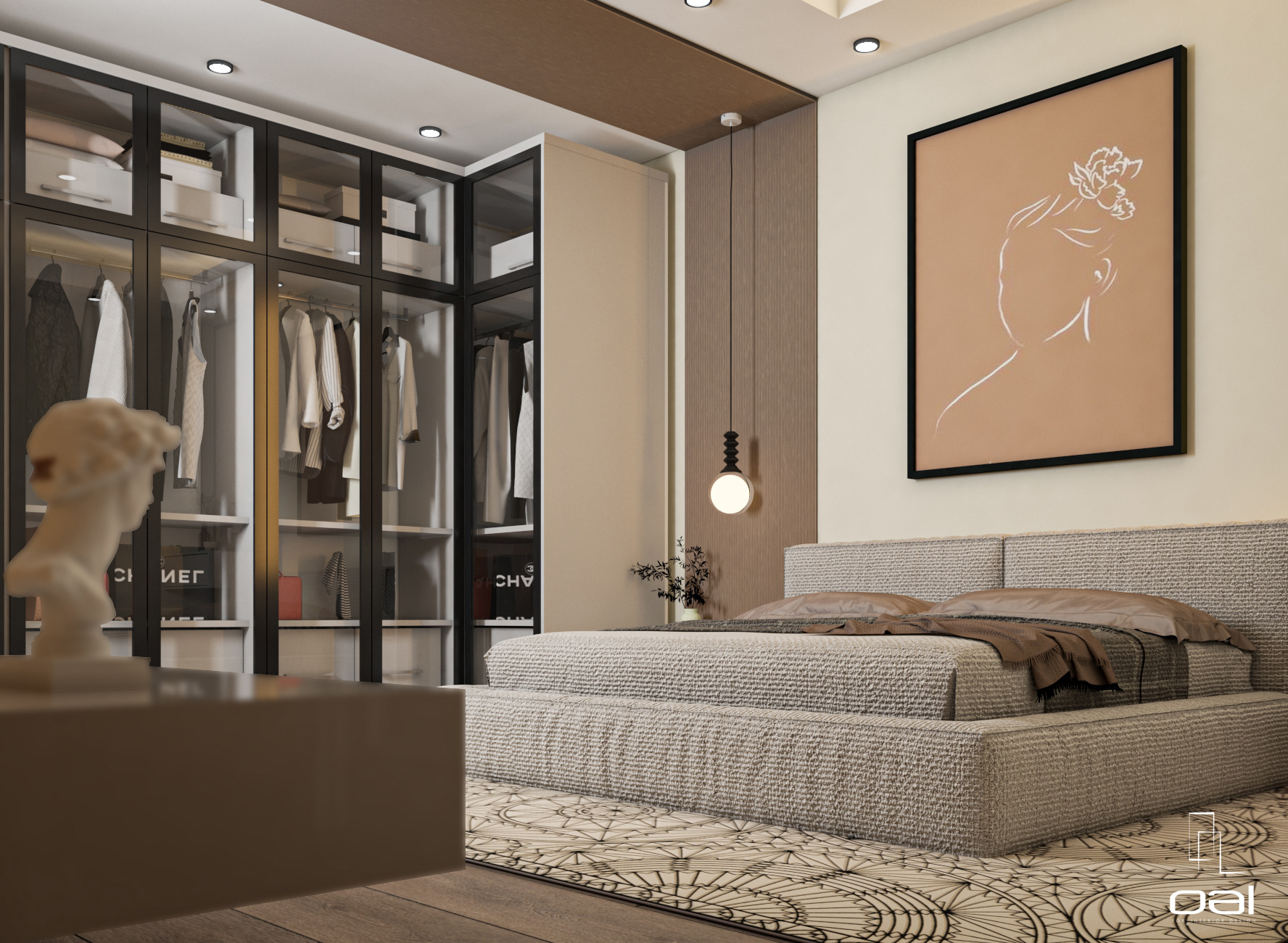 女孩卧室带浴室设计丨埃及丨OMNIA NASR AL SHAER-8