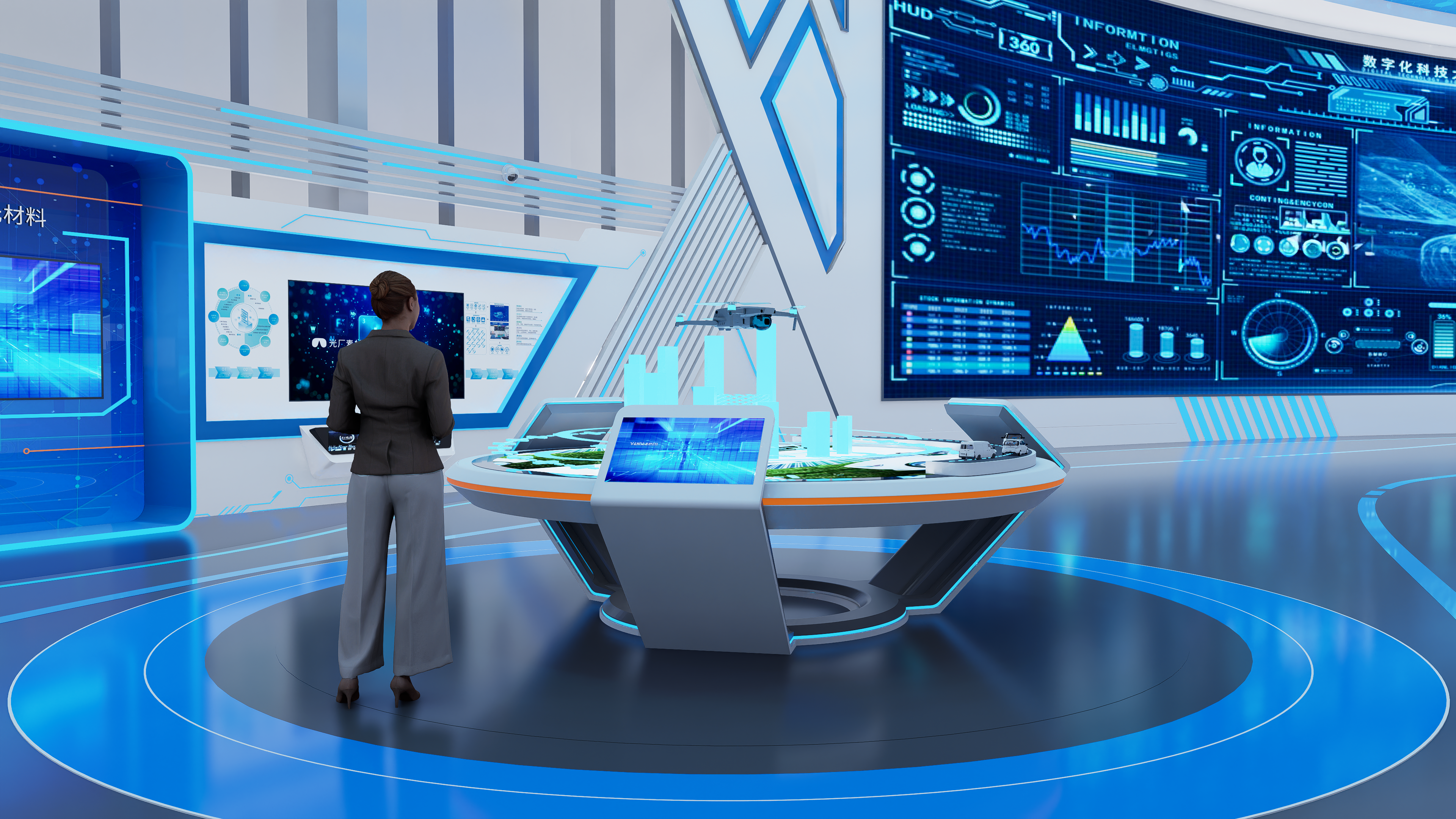 企业科技展厅调度指挥中心-9