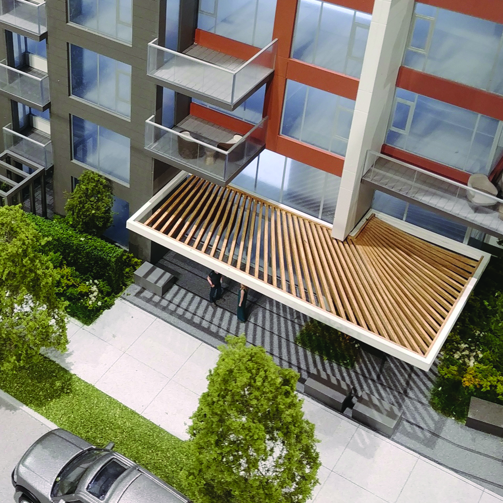 Davie & Nicola Residential Tower Entranceway Canopy Design in Westend Vancouver, Canada | C O C-21