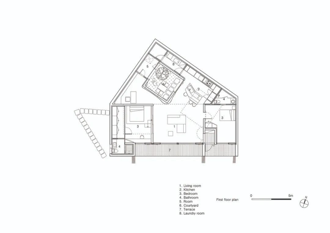 首尔以东的倾斜屋顶乡村住宅-53