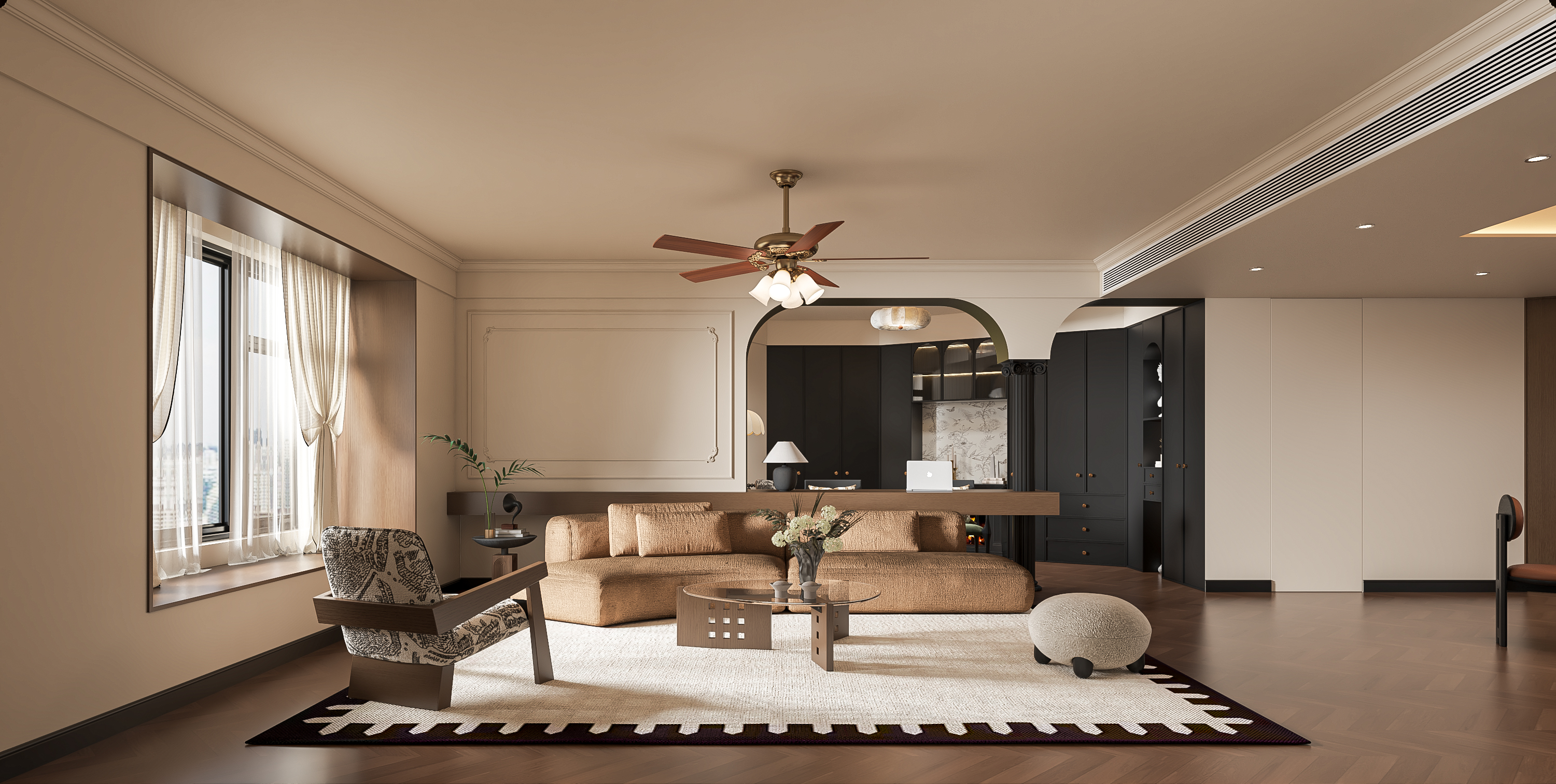 中古风客餐厅—择木创建新晨效果图-0