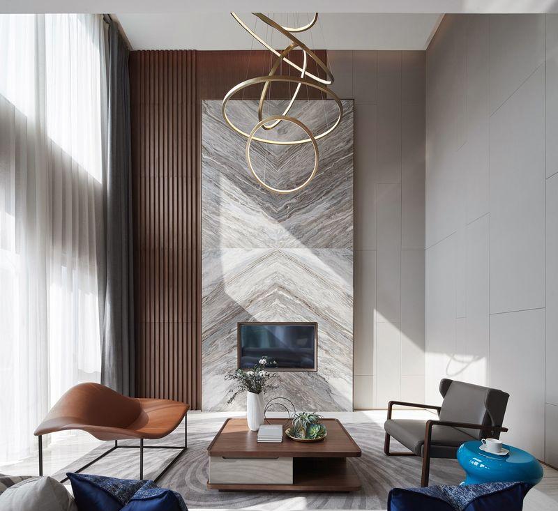 郑州永威上和郡叠层样板房——现代简约自然品味空间-4