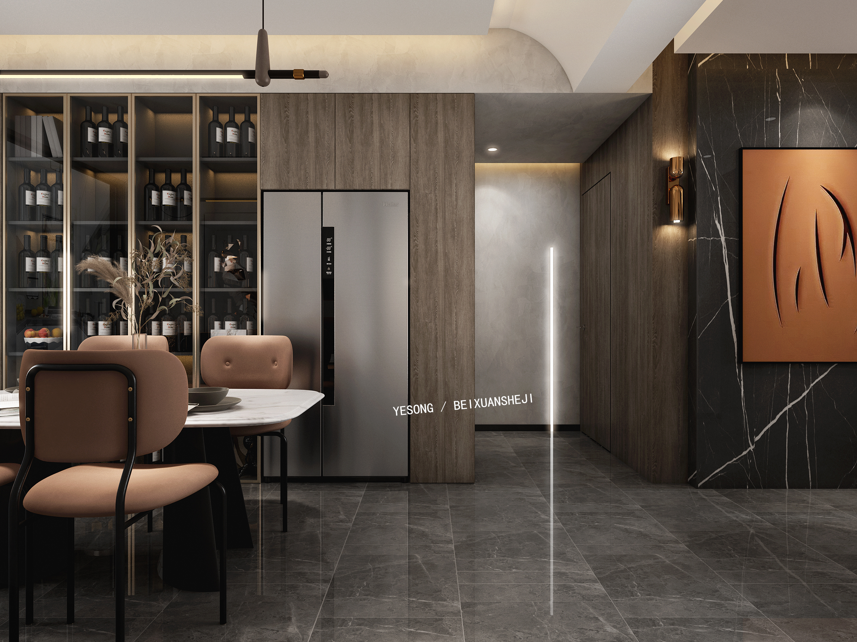 现代简约轻奢风室内设计-17