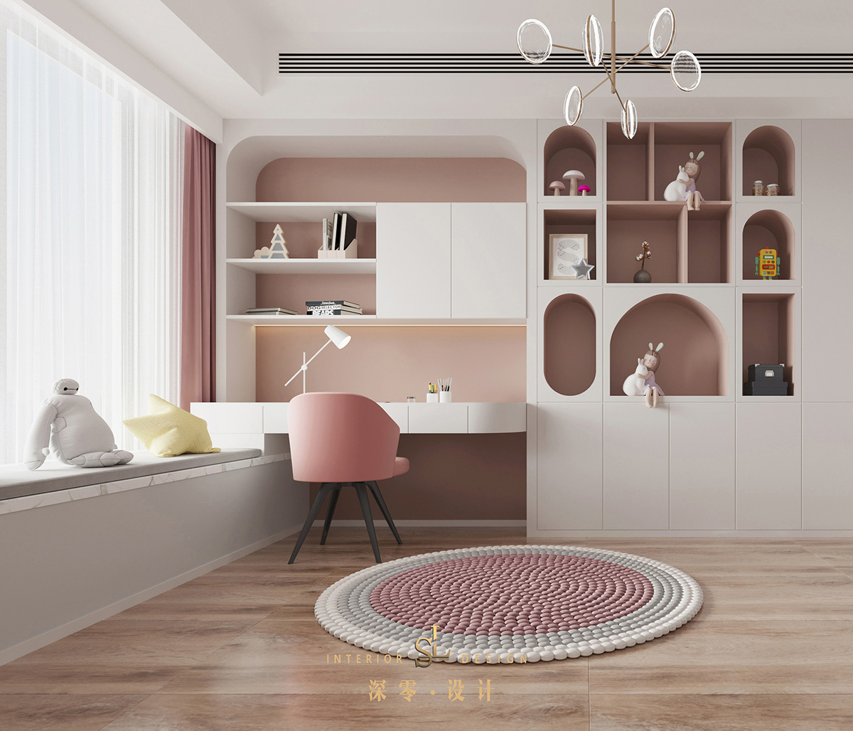 合肥深零设计新作 | 259㎡底层复式，多功能大横厅+半屋童趣，打造新生代高级品质家！-80