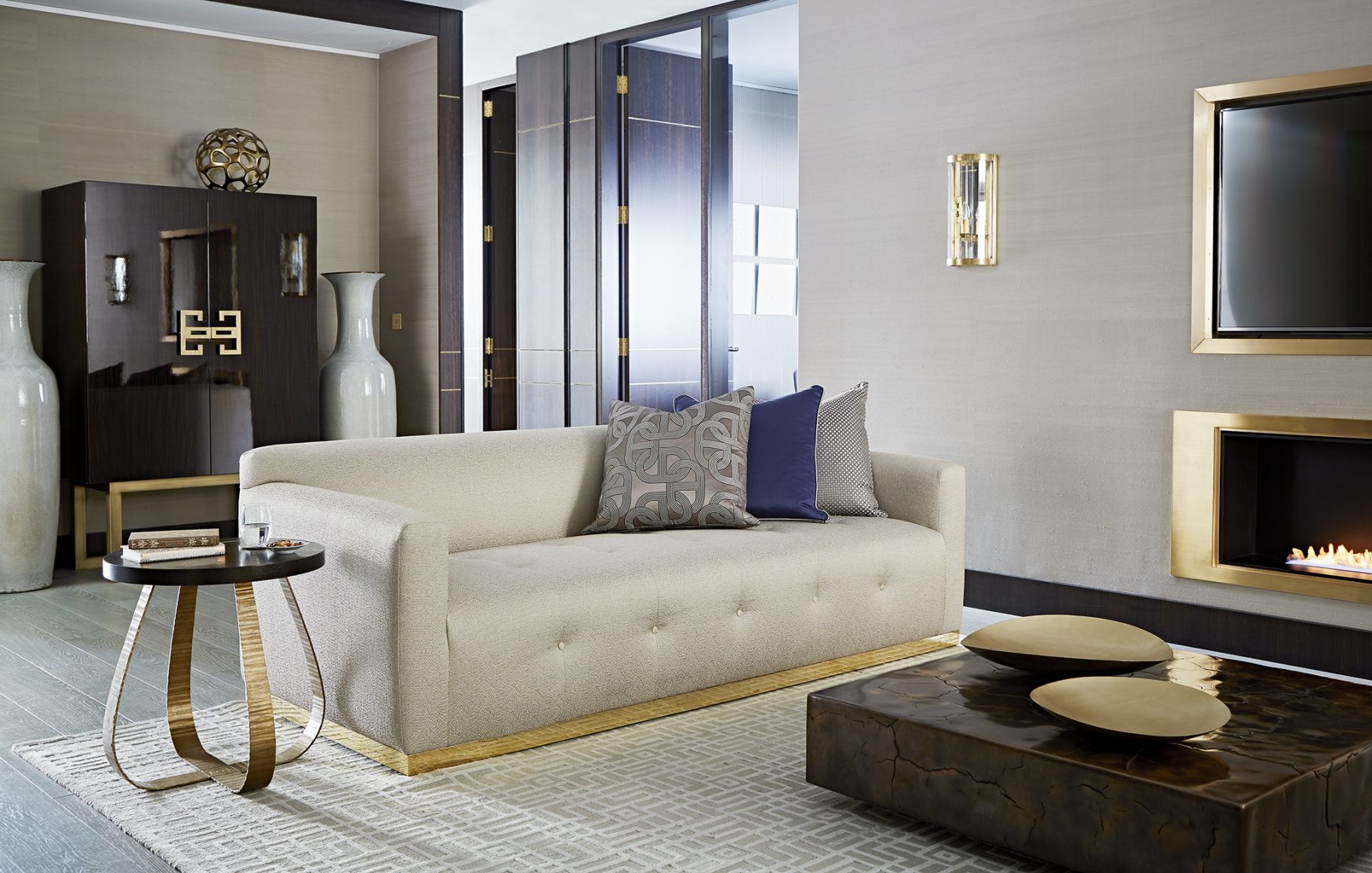 TH现代奢华时尚样板房室内装饰设计图片资料软装设计意向方案素材-5-33