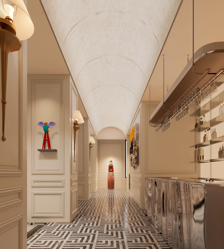 米奇遇上米其林西餐厅设计丨中国上海丨上海如目空间设计-14