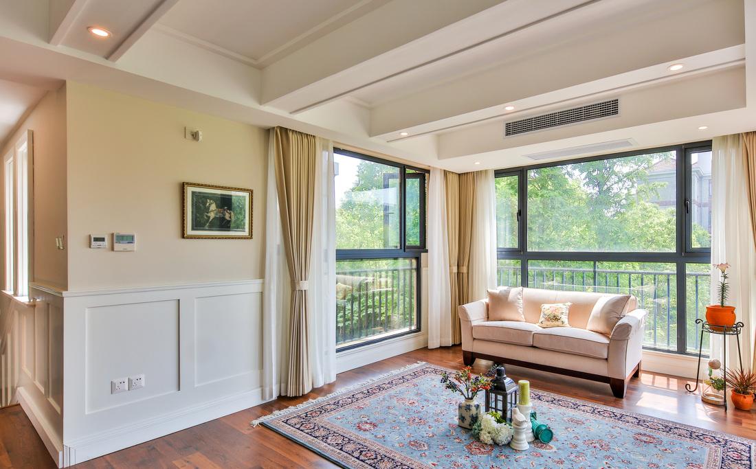 绿色清新宁夏宅，布艺沙发与阳光的温柔拥抱-27