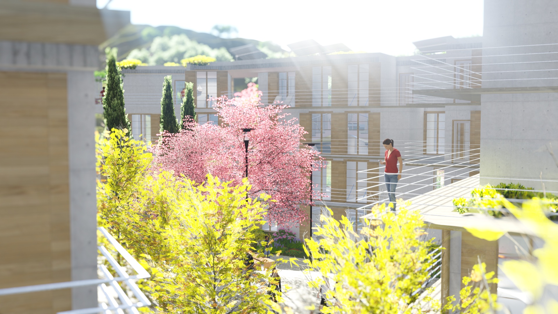 山坡上的绿色商业综合体-32