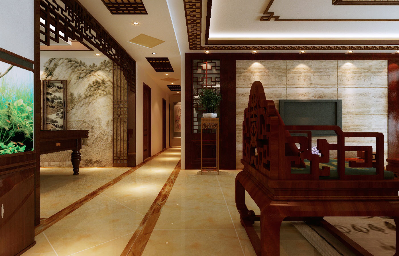 古韵东方 | 中式大宅设计案例解析-8