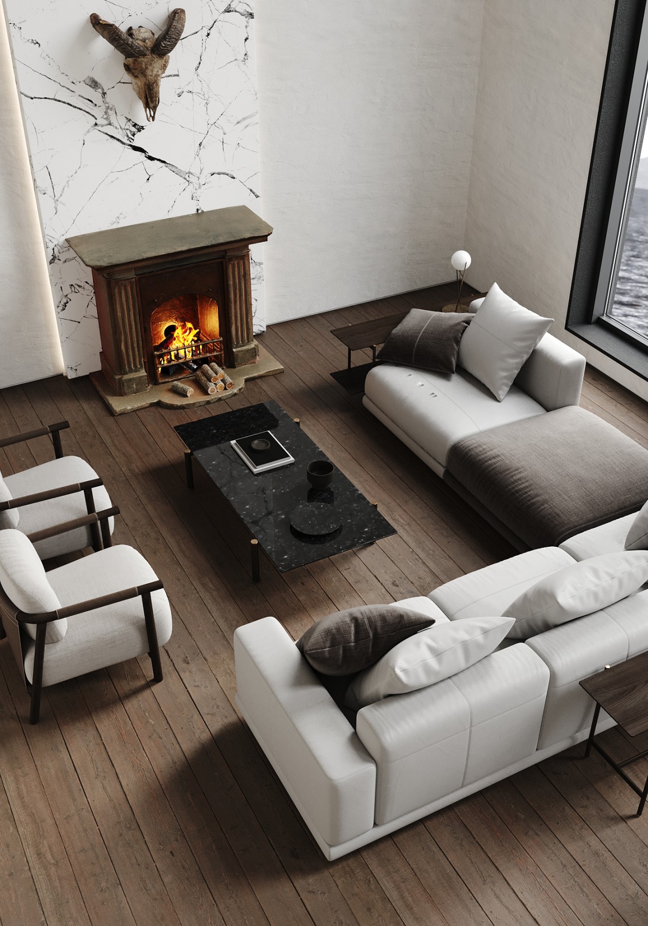 圣海伦娜别墅 原木+简洁白自然的材料之美-5