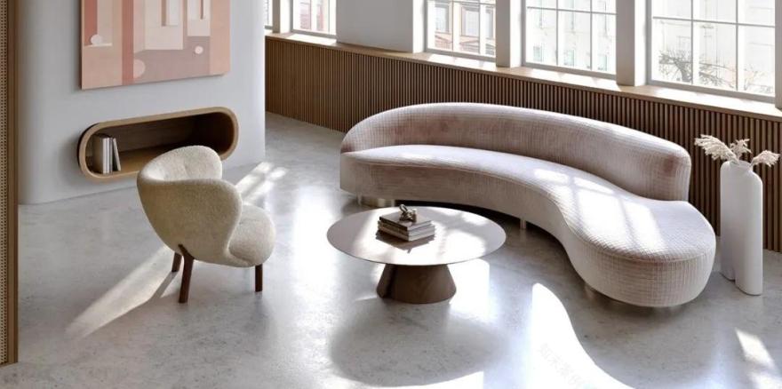 柔软的、弯曲的木材,赭色墙壁丨乌克兰基辅丨Tamara Batsmanova-21