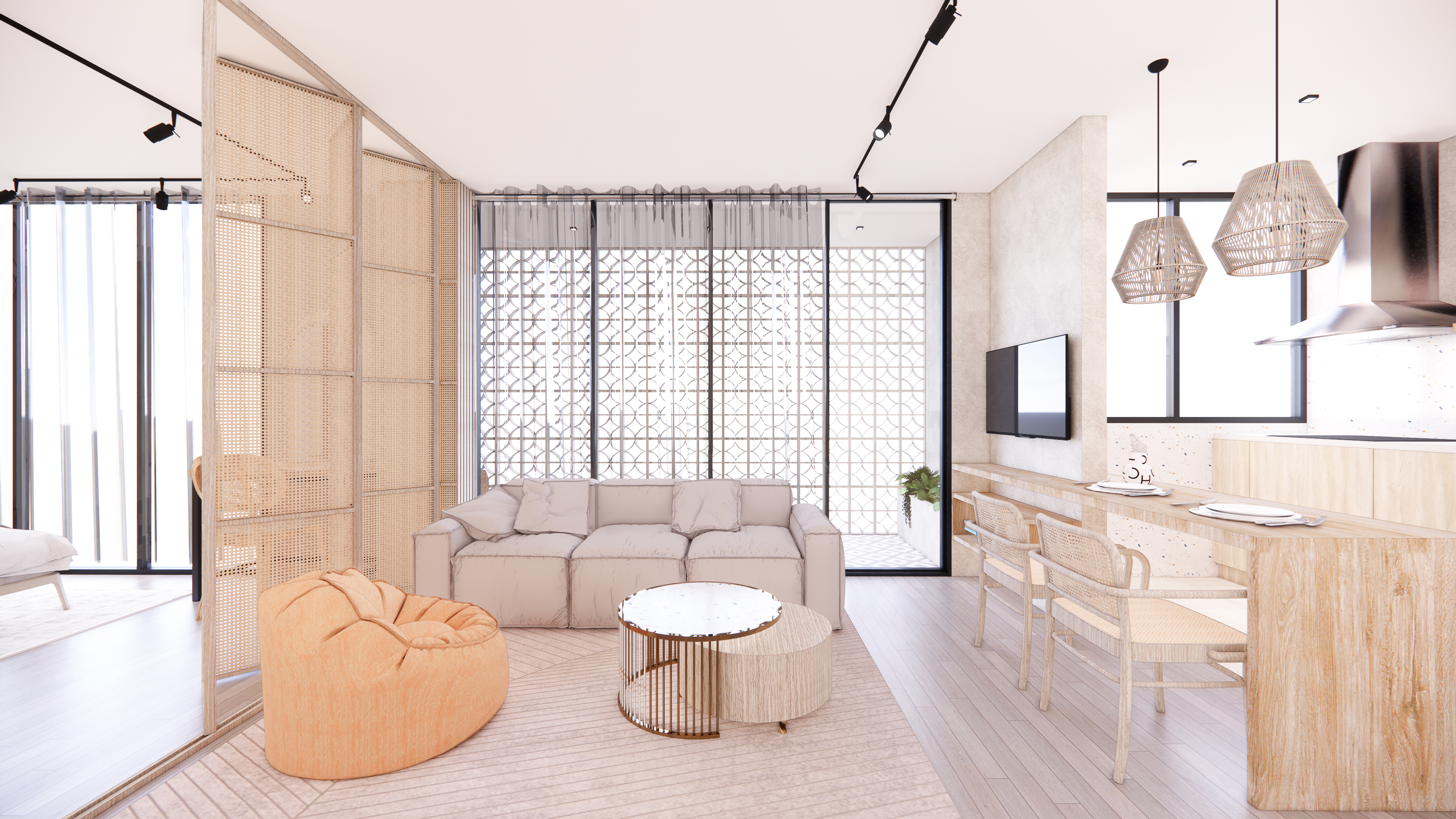 CoLiving Room 室内设计丨Alexandra Ulloque-5