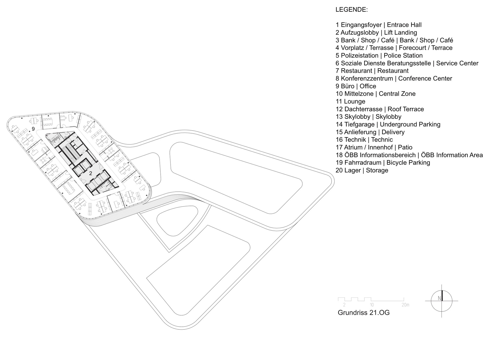 维也纳ÖBB 总部,现代高效绿色办公建筑-59