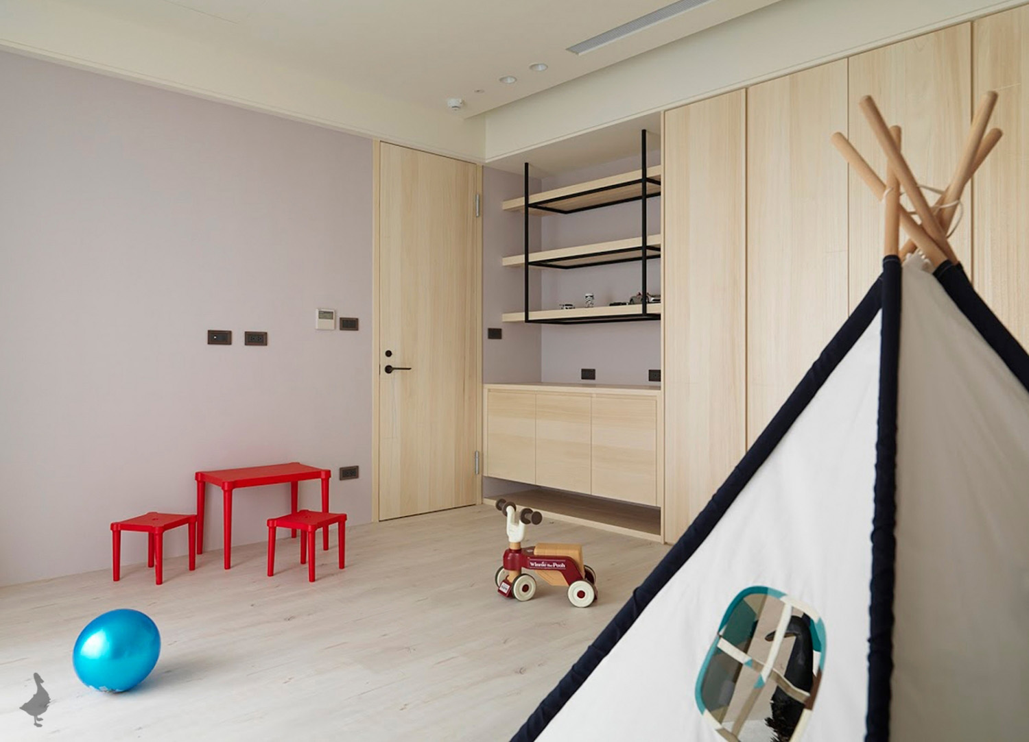 引舵·冠宇瑞空间设计 | 现代轻工业风水泥砖墙艺术涂鸦-15