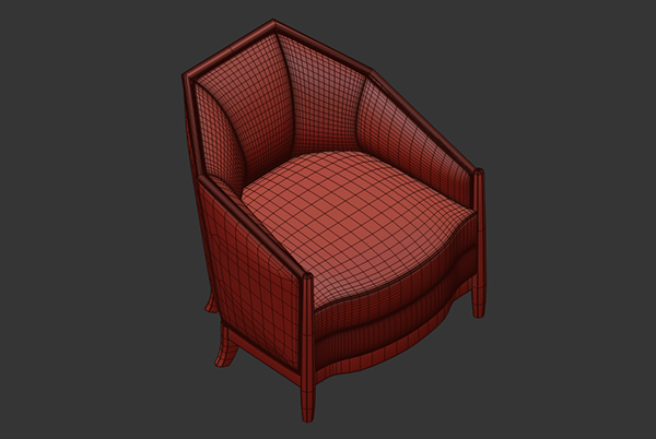 椅子 3D 建模与渲染丨美国-11
